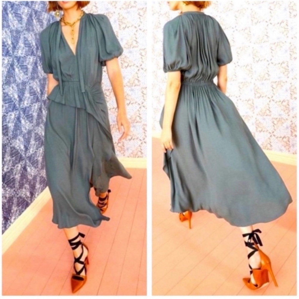 ULLA JOHNSON Leah Midi Dress Sz 4
